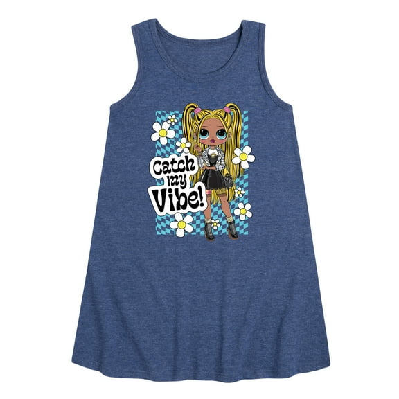 LOL OMG! Fashion Dolls - Catch My Vibe - Toddler & Youth Girls A-line Dress