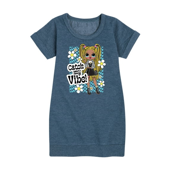 LOL OMG! Fashion Dolls - Catch My Vibe - Toddler & Youth Girls Fleece Dress