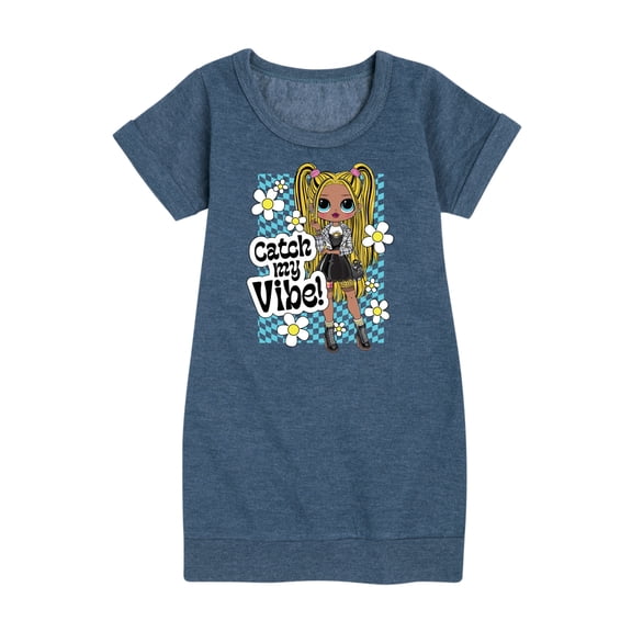 LOL OMG! Fashion Dolls - Catch My Vibe - Toddler & Youth Girls Fleece Dress