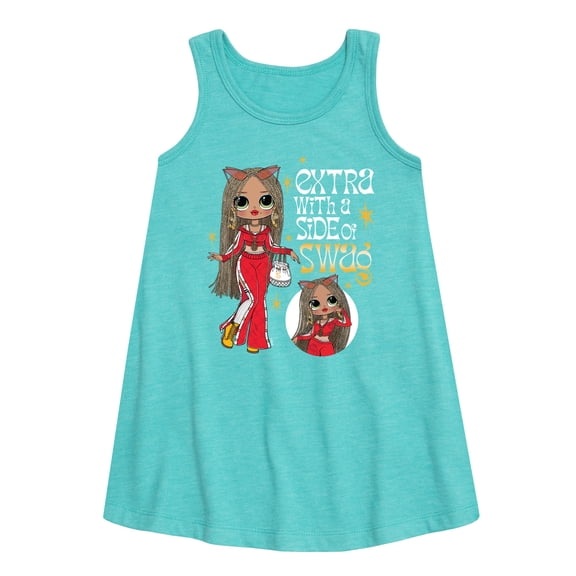 LOL OMG! Fashion Dolls - Extra w/ a Side of Swag - Toddler & Youth Girls A-line Dress