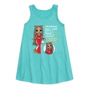 LOL OMG! Fashion Dolls - Extra w/ a Side of Swag - Toddler & Youth Girls A-line Dress