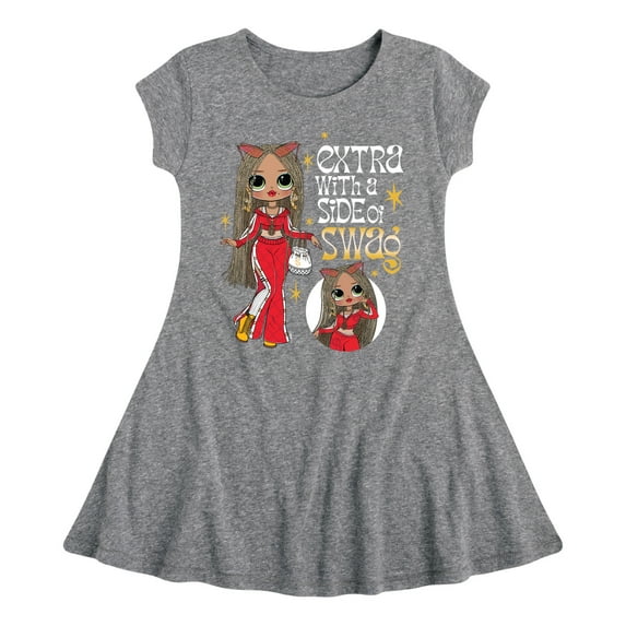 LOL OMG! Fashion Dolls - Extra w/ a Side of Swag - Toddler & Youth Girls Fit & Flare Dress
