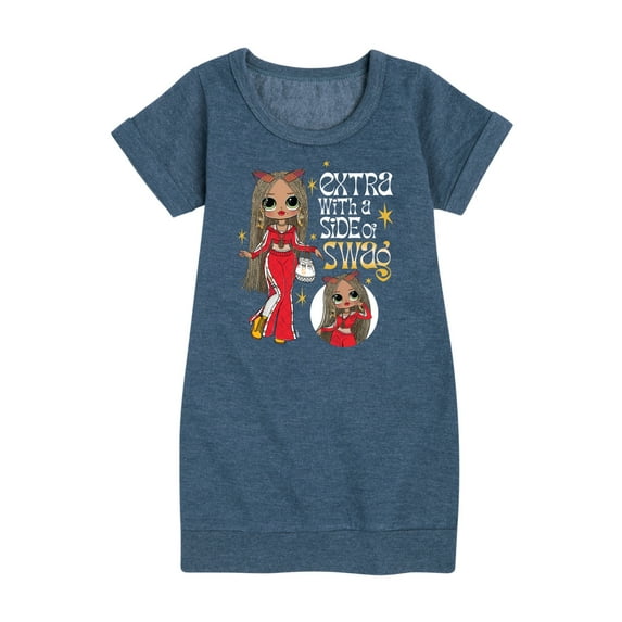 LOL OMG! Fashion Dolls - Extra w/ a Side of Swag - Toddler & Youth Girls Fleece Dress