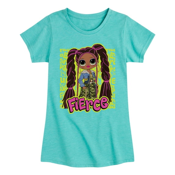 LOL OMG! Fashion Dolls - Fierce Graffiti - Toddler & Youth Girls Short Sleeve Graphic T-Shirt
