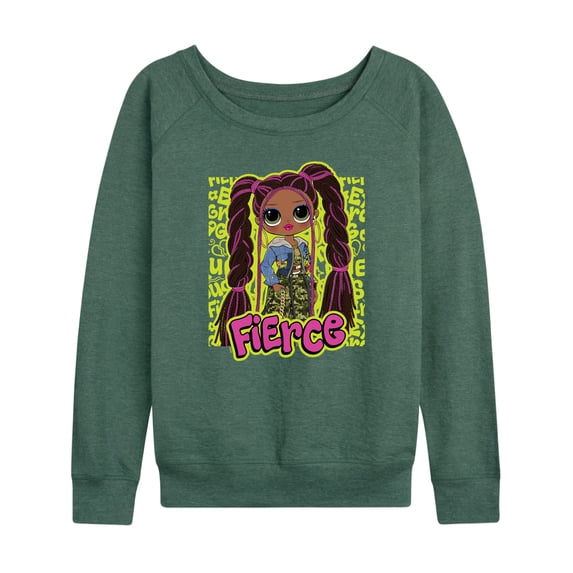 LOL OMG! Fashion Dolls - Fierce Graffiti - Women's Lightweight French Terry Long Sleeve Shirt