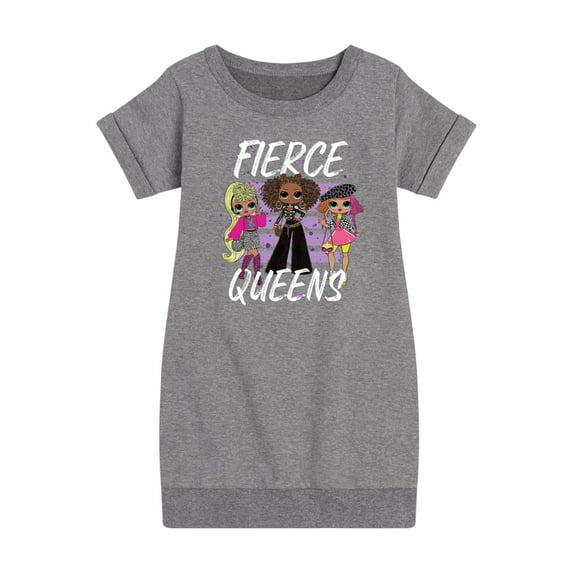 LOL OMG! Fashion Dolls - Fierce Queens - Toddler & Youth Girls Fleece Dress