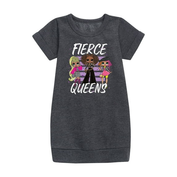 LOL OMG! Fashion Dolls - Fierce Queens - Toddler & Youth Girls Fleece Dress