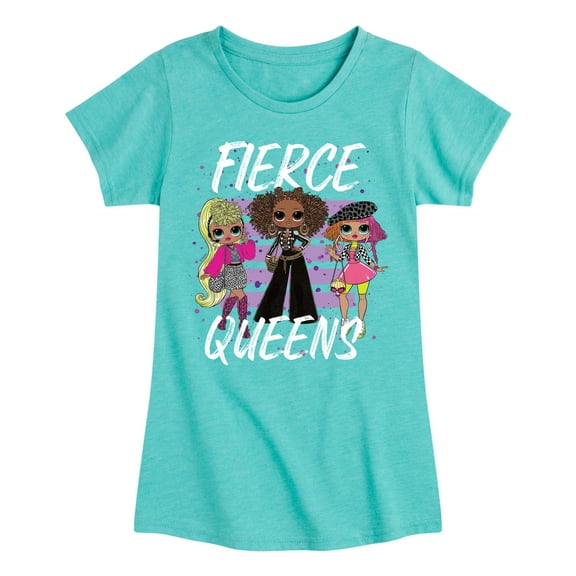 LOL OMG! Fashion Dolls - Fierce Queens - Toddler & Youth Girls Short Sleeve Graphic T-Shirt
