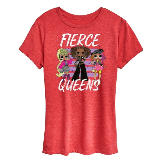 LOL OMG! Fashion Dolls - Fierce Queens - Women's Short Sleeve Graphic T-Shirt