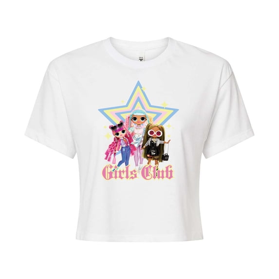 LOL OMG! Fashion Dolls - Girls Club - Juniors Cropped Cotton Blend T-Shirt