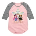 thumbnail image 1 of LOL OMG! Fashion Dolls - Girls Club - Toddler & Youth Girls Raglan Graphic T-Shirt, 1 of 5
