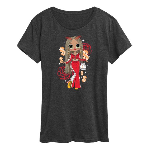 LOL OMG! Fashion Dolls - Money & Swag - Women's Short Sleeve Graphic T-Shirt
