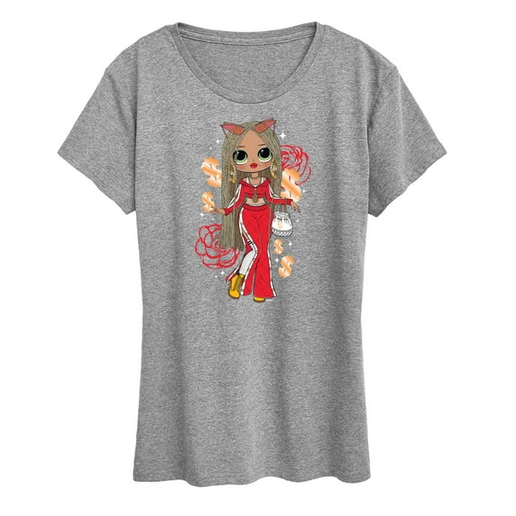 LOL OMG! Fashion Dolls - Money & Swag - Women's Short Sleeve Graphic T-Shirt