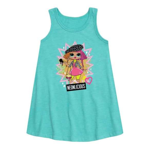 LOL OMG! Fashion Dolls - Neonlicious - Toddler & Youth Girls A-line Dress