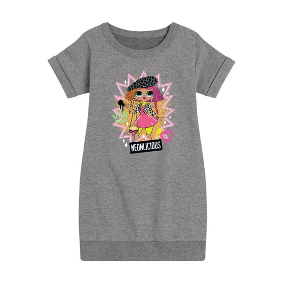 LOL OMG! Fashion Dolls - Neonlicious - Toddler & Youth Girls Fleece Dress