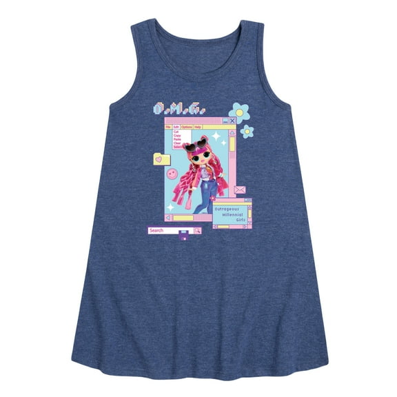 LOL OMG! Fashion Dolls - Outrageous Millennial Girls - Toddler & Youth Girls A-line Dress
