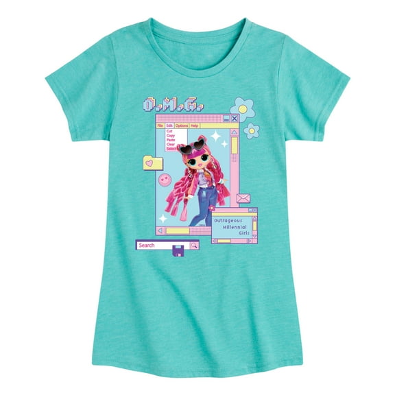 LOL OMG! Fashion Dolls - Outrageous Millennial Girls - Toddler & Youth Girls Short Sleeve Graphic T-Shirt