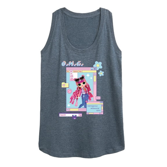 LOL OMG! Fashion Dolls - Outrageous Millennial Girls - Women's Racerback Tank Top