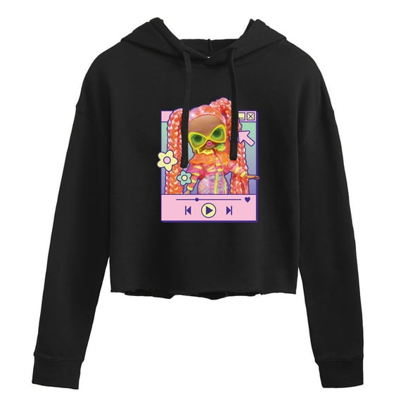 LOL OMG! Fashion Dolls - Play Dazzle Music - Juniors Cropped Pullover Hoodie