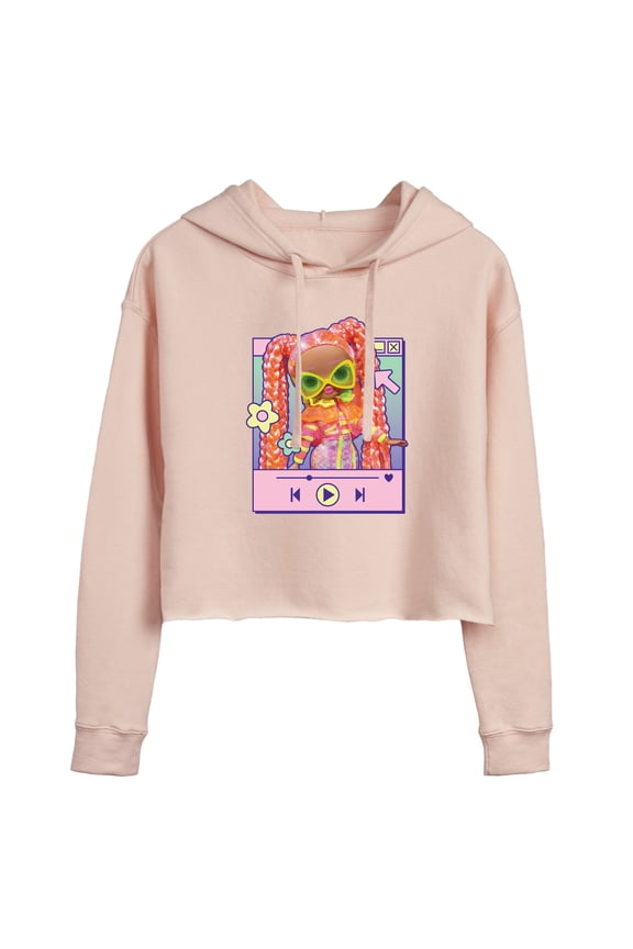 LOL OMG! Fashion Dolls - Play Dazzle Music - Juniors Cropped Pullover Hoodie
