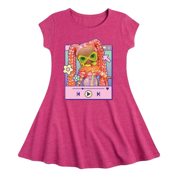 LOL OMG! Fashion Dolls - Play Dazzle Music - Toddler & Youth Girls Fit & Flare Dress