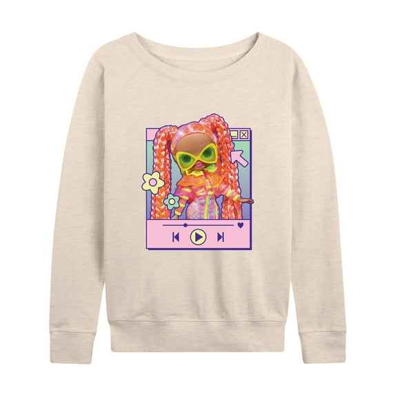 LOL OMG! Fashion Dolls - Play Dazzle Music - Women's Lightweight French Terry Long Sleeve Shirt