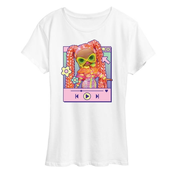 LOL OMG! Fashion Dolls - Play Dazzle Music - Women's Short Sleeve Graphic T-Shirt