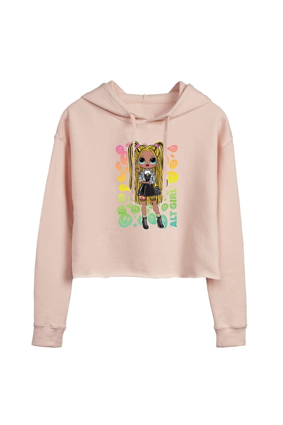LOL OMG! Fashion Dolls - Rainbow ALT Girl - Juniors Cropped Pullover Hoodie