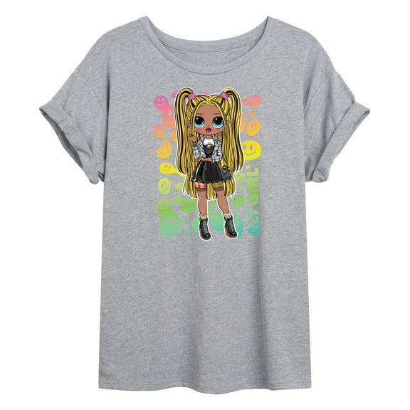 LOL OMG! Fashion Dolls - Rainbow ALT Girl - Juniors Ideal Flowy Muscle T-Shirt