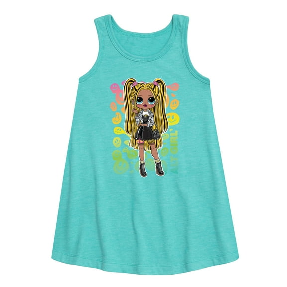 LOL OMG! Fashion Dolls - Rainbow ALT Girl - Toddler & Youth Girls A-line Dress