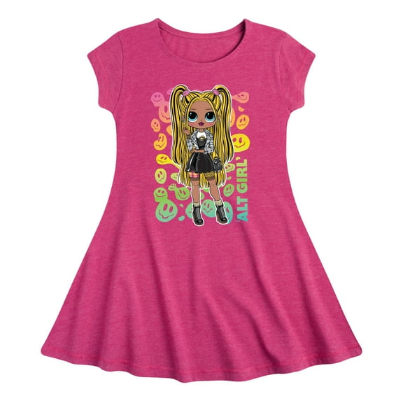 LOL OMG! Fashion Dolls - Rainbow ALT Girl - Toddler & Youth Girls Fit & Flare Dress