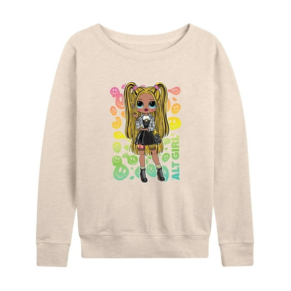 LOL OMG! Fashion Dolls - Rainbow ALT Girl - Women's Lightweight French Terry Long Sleeve Shirt