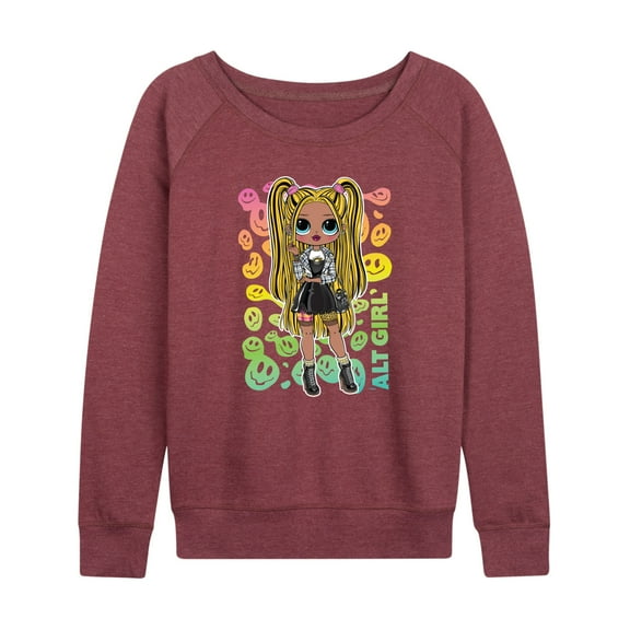 LOL OMG! Fashion Dolls - Rainbow ALT Girl - Women's Lightweight French Terry Long Sleeve Shirt