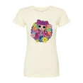 thumbnail image 1 of LOL OMG! Fashion Dolls - Skater Chick w/ Flowers - Juniors Fitted Graphic T-Shirt, 1 of 5