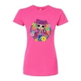 thumbnail image 1 of LOL OMG! Fashion Dolls - Skater Chick w/ Flowers - Juniors Fitted Graphic T-Shirt, 1 of 5