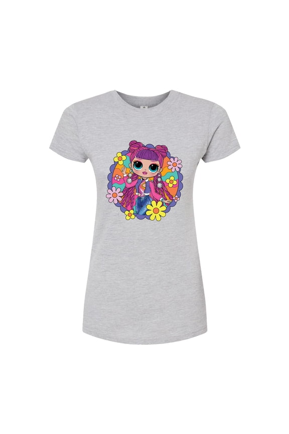 LOL Surprise! - Skater Chick w/ Flowers Fitted Graphic T-Shirt