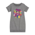 thumbnail image 1 of LOL OMG! Fashion Dolls - Skater Chick w/ Flowers - Toddler & Youth Girls Fleece Dress, 1 of 5