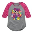 thumbnail image 1 of LOL OMG! Fashion Dolls - Skater Chick w/ Flowers - Toddler & Youth Girls Raglan Graphic T-Shirt, 1 of 5