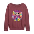 thumbnail image 1 of LOL OMG! Fashion Dolls - Skater Chick w/ Flowers - Women's Lightweight French Terry Long Sleeve Shirt, 1 of 5