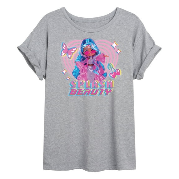 LOL OMG! Fashion Dolls - Splash Beauty w/ Butterflies & Hearts - Juniors Ideal Flowy Muscle T-Shirt