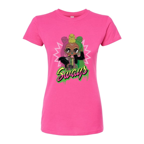 LOL OMG! Fashion Dolls - Sways Spray Paint - Juniors Fitted Graphic T-Shirt