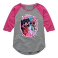thumbnail image 1 of LOL OMG! Fashion Dolls - Sweet & Spicy Babes - Toddler & Youth Girls Raglan Graphic T-Shirt, 1 of 5