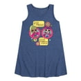 thumbnail image 1 of LOL OMG! Good Friends, Good Vibes Besties - Toddler & Youth Girls A-line Dress, 1 of 5