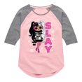 thumbnail image 1 of LOL OMG - Winter Dolls - Slay All Day - Toddler & Youth Girls Raglan Graphic T-Shirt, 1 of 5