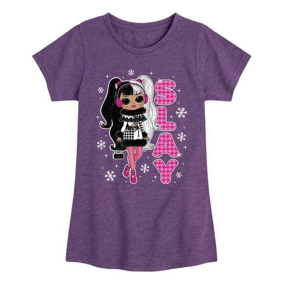 LOL OMG - Winter Dolls - Slay All Day - Toddler & Youth Girls Short Sleeve Graphic T-Shirt