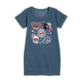 thumbnail image 1 of LOL OMG - Winter Dolls - Snow Princesses Circles - Toddler & Youth Girls Fleece Dress, 1 of 5