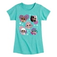 thumbnail image 1 of LOL OMG - Winter Dolls - Snow Princesses Circles - Toddler & Youth Girls Short Sleeve Graphic T-Shirt, 1 of 5