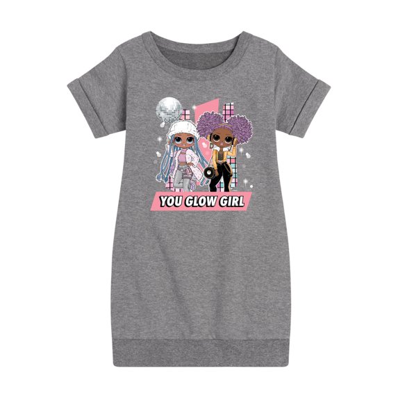 LOL OMG - Winter Dolls - You Glow Girl - Toddler & Youth Girls Fleece Dress