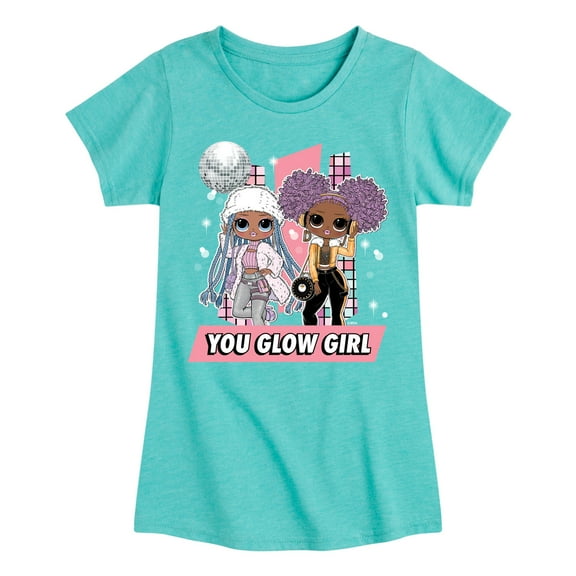 LOL OMG - Winter Dolls - You Glow Girl - Toddler & Youth Girls Short Sleeve Graphic T-Shirt