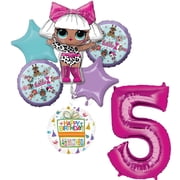 LOL Party Supplies 5th Birthday Balloon Bouquet Decorations